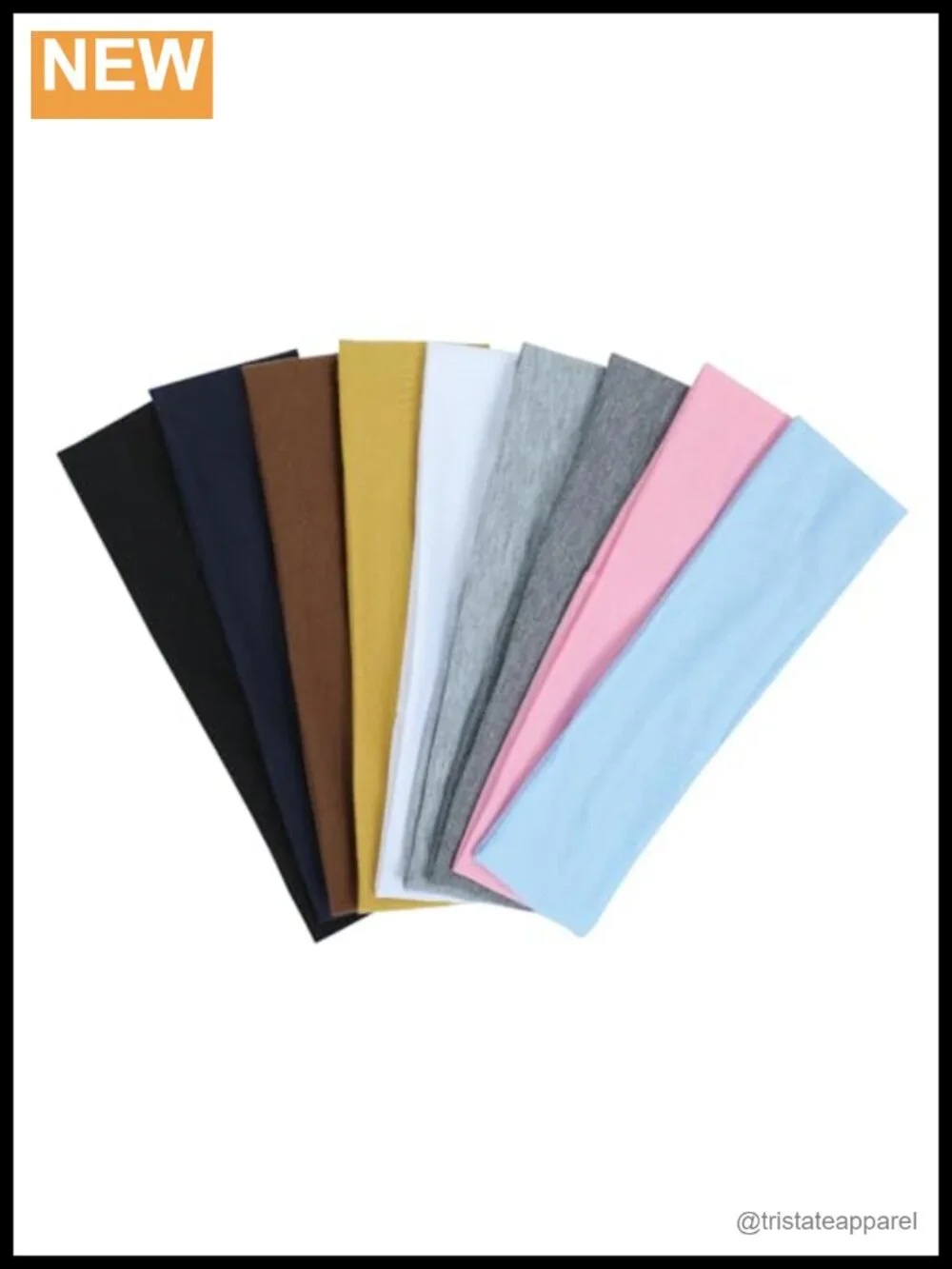 9 Pack Non Slip Elastic Headbands for Women, Soft Hair Bands for Athletic